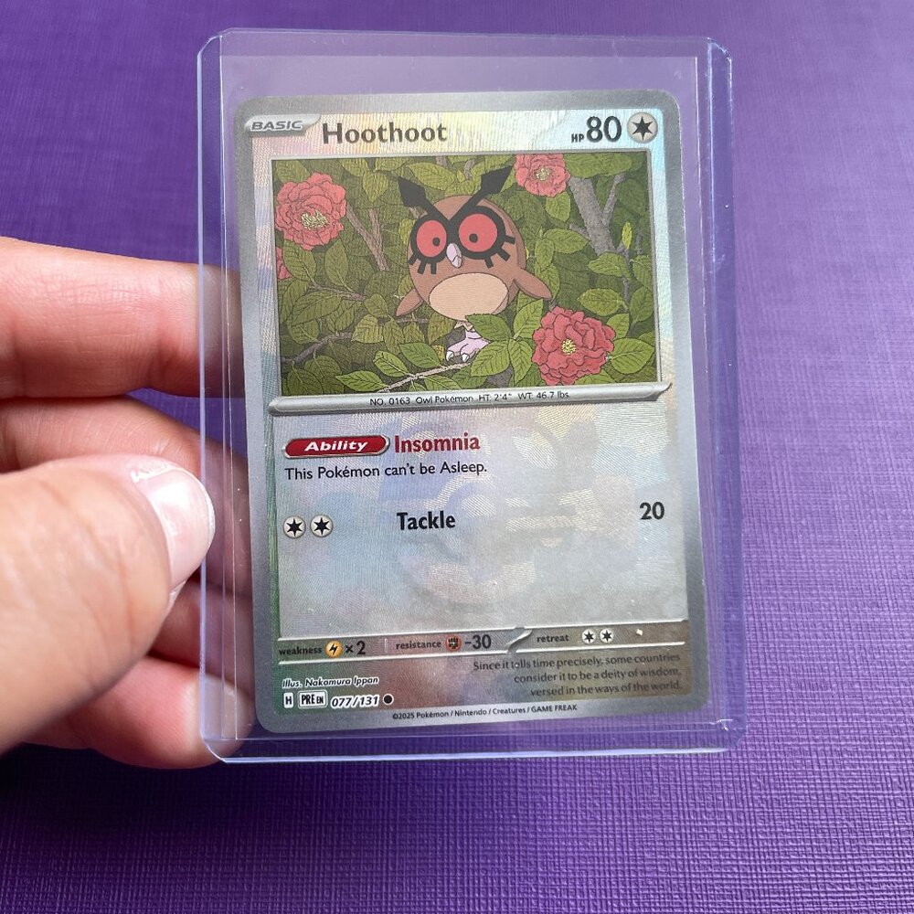 Hoot Hoot Masterball Reverse Holo 77/131 Prismatic Evolutions